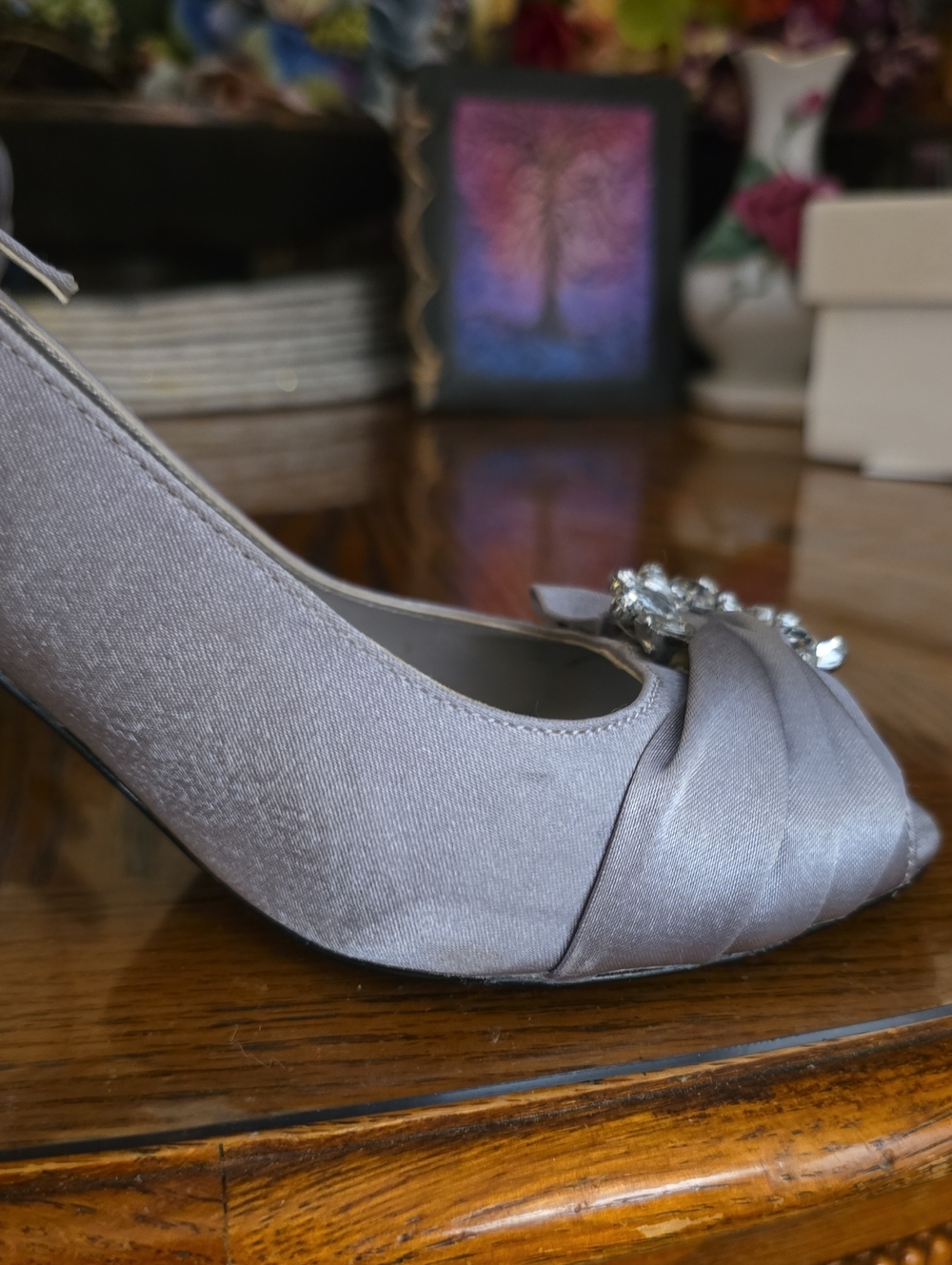 Lulu Townsend Slingback Opened-Toed Heels - Picture 8 of 9